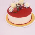 كيكة رد فلفت بالورد الطبيعي